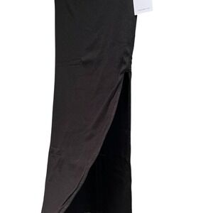 NEW‎ Cotton Citizen Melbourne Midi Skirt with Slit Black Large